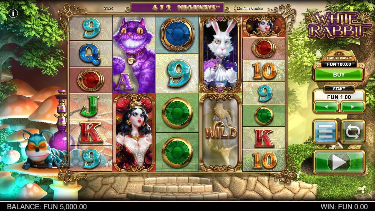 White Rabbit five-reel variable-height base game