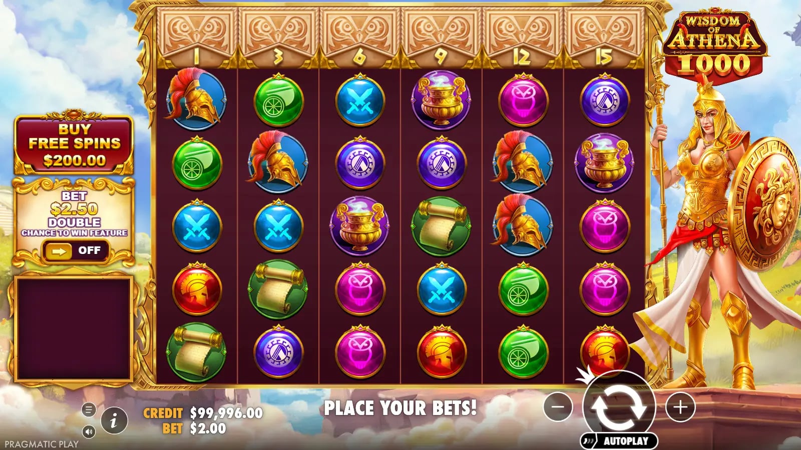 Wisdom of Athena 1000 ordinary base board with Athena and locked row