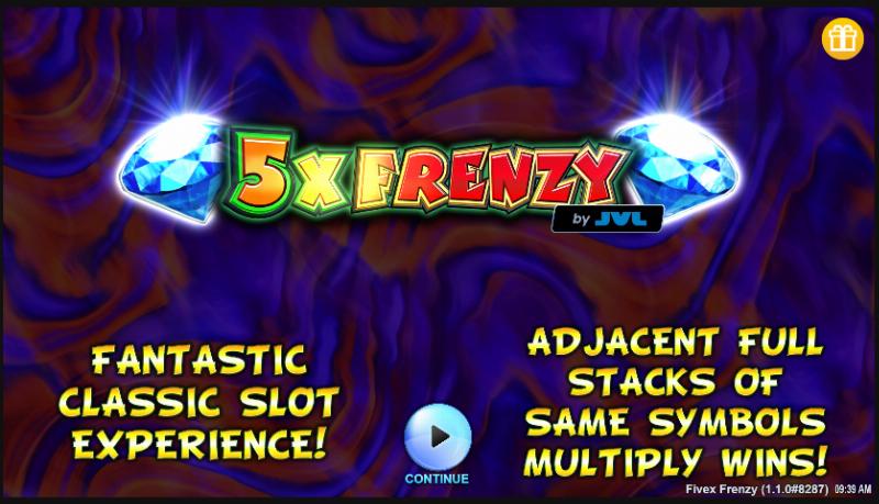 5X Frenzy slot game artwork