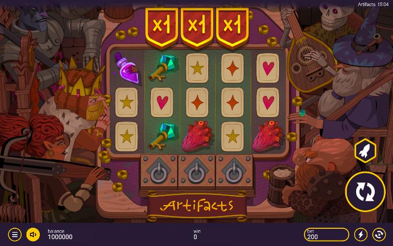 Artifacts slot game artwork