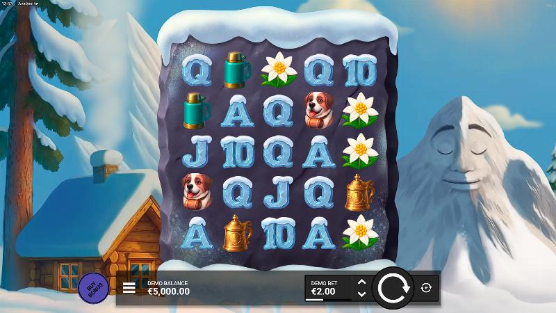 Avalanche slot game artwork