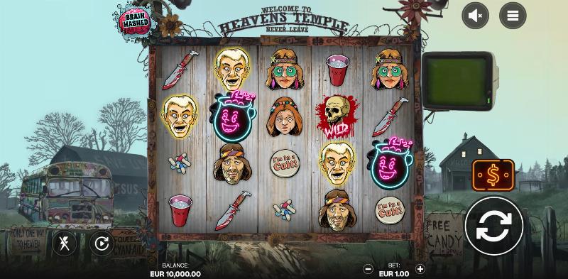 Brainwashed slot game artwork