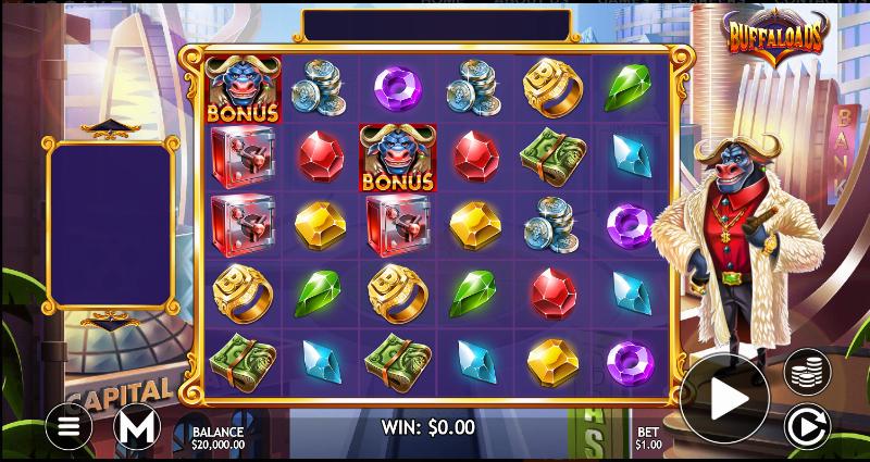 Buffaloads slot game artwork