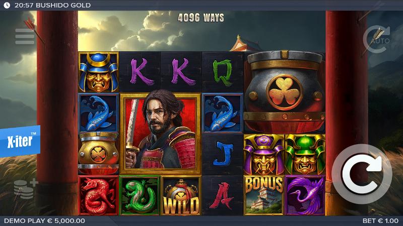 Bushido Gold slot game artwork