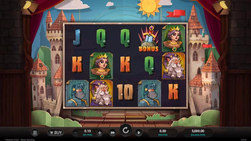 Camelot Cash slot game artwork
