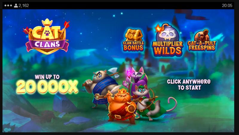 Cat Clans slot game artwork