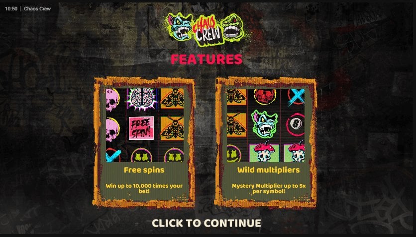 Chaos Crew slot game artwork