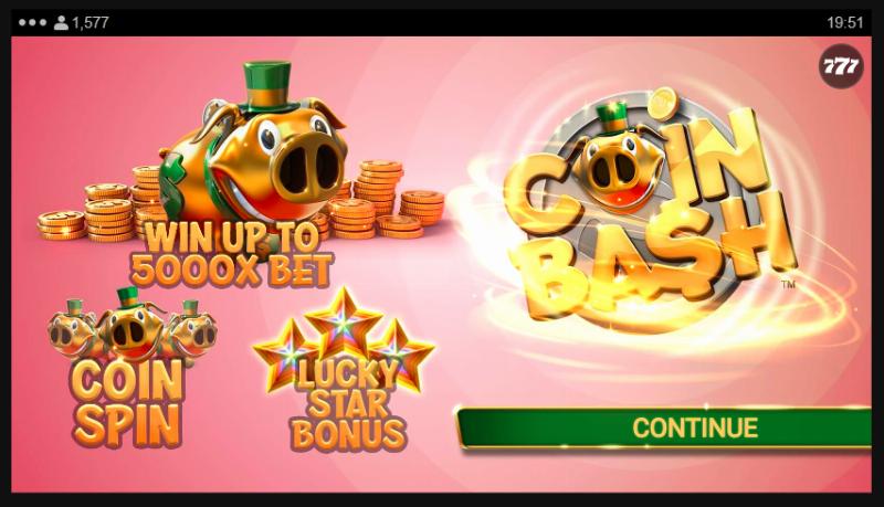 Coin Bash slot game artwork