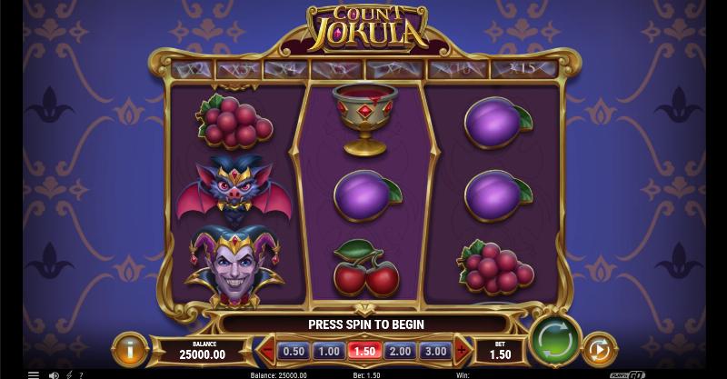 Count Jokula slot game artwork