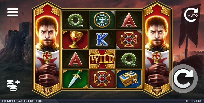 Crusader slot game artwork