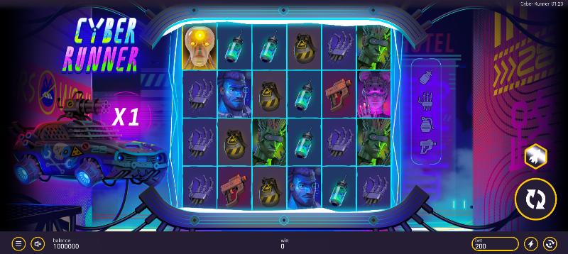 Cyber Runner slot game artwork