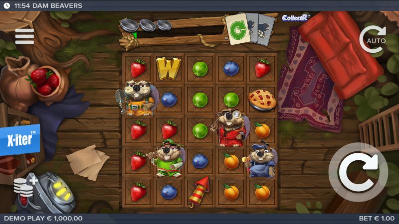 Dam Beavers slot game artwork