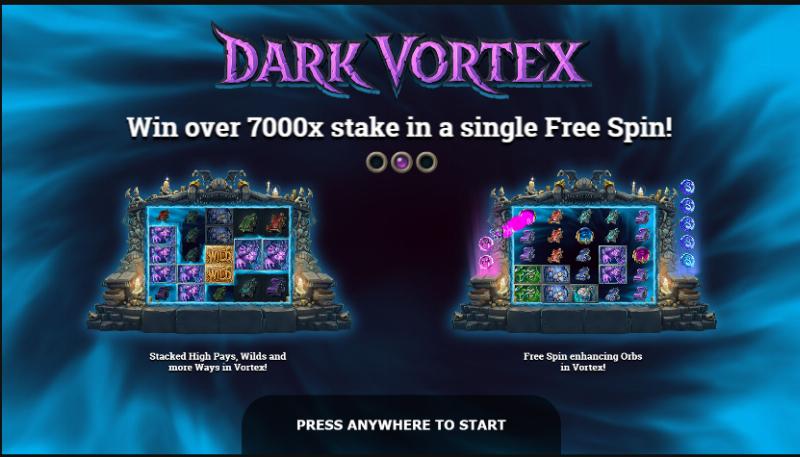 Dark Vortex slot game artwork