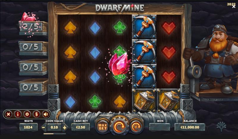 Dwarf Mine slot game artwork