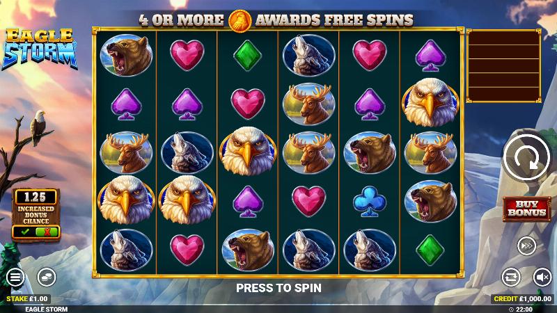 Eagle Storm slot game artwork
