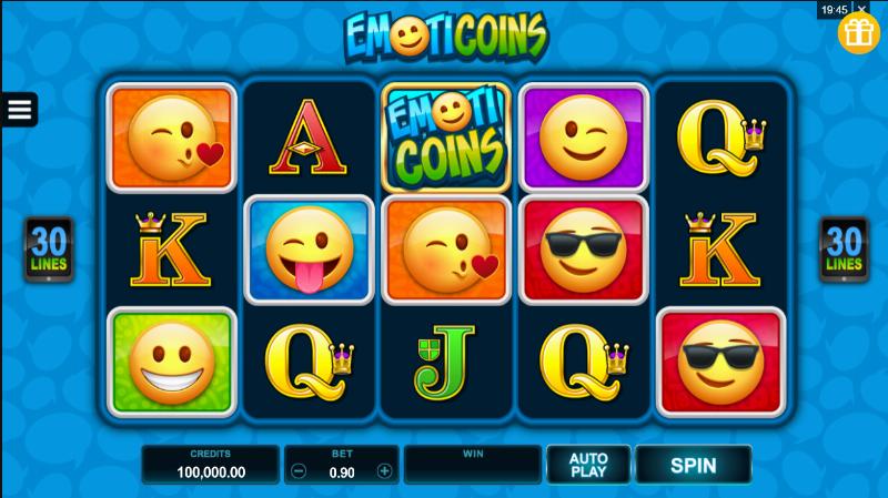 Emoticoins slot game artwork