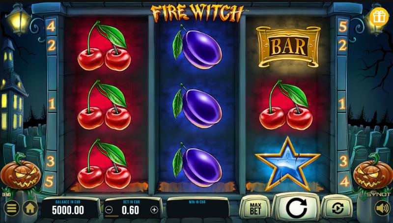 Fire Witch slot game artwork