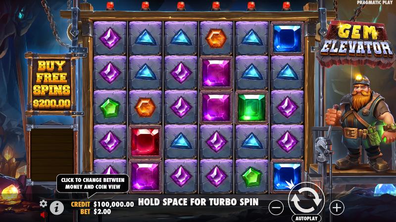 Gem Elevator slot game artwork