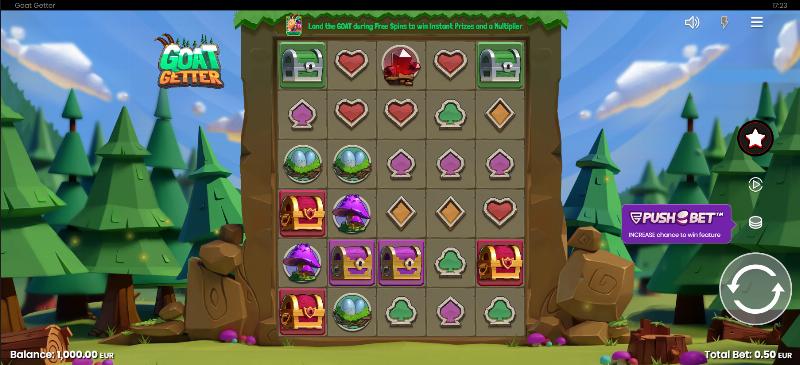 Goat Getter slot game artwork