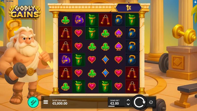 Godly Gains slot game artwork