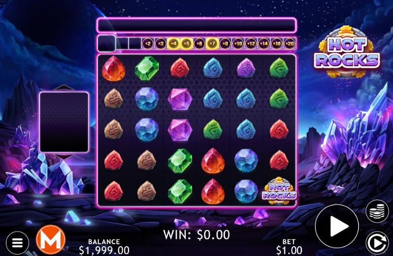 Hot Rocks slot game artwork