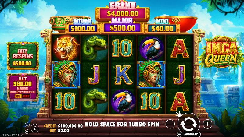 Inca Queen slot game artwork