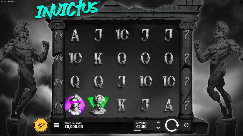 Invictus slot game artwork