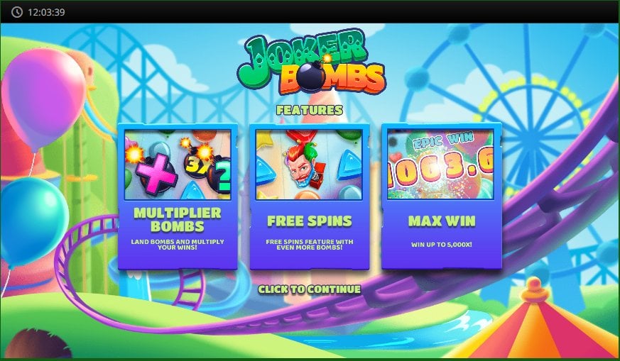 Joker Bombs slot game artwork
