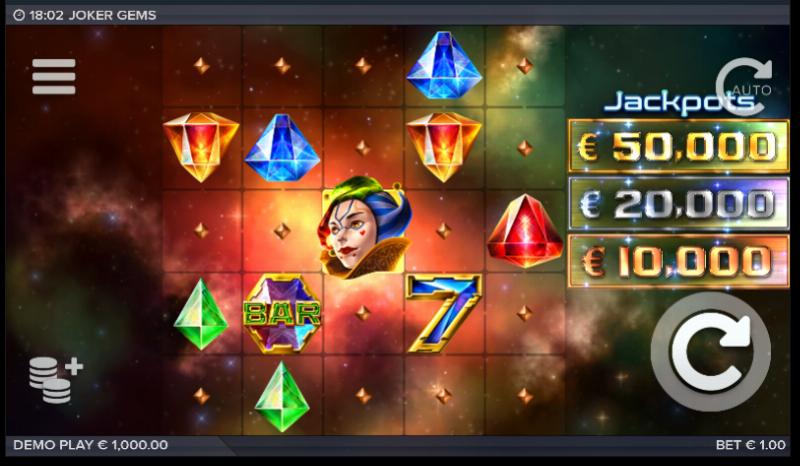Joker Gems slot game artwork