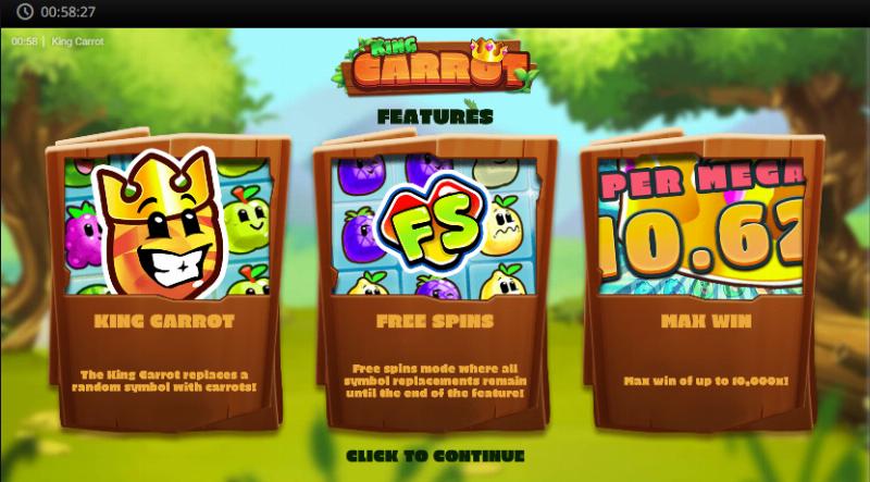 King Carrot slot game artwork