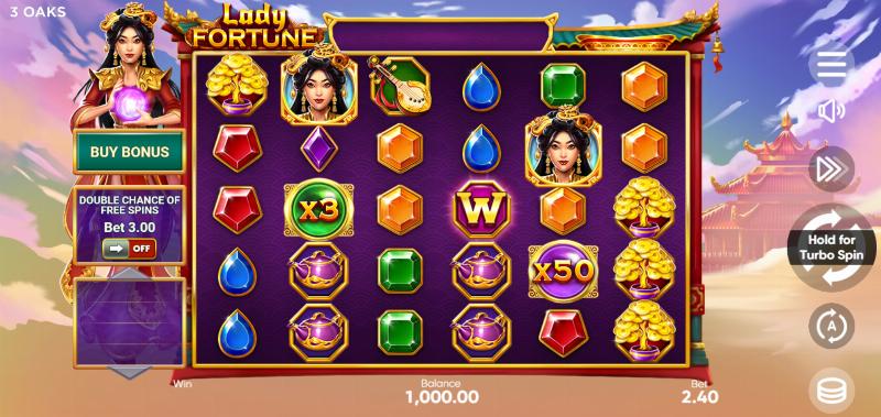 Lady Fortune slot game artwork