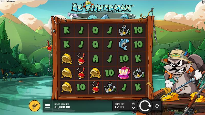 Le Fisherman slot game artwork