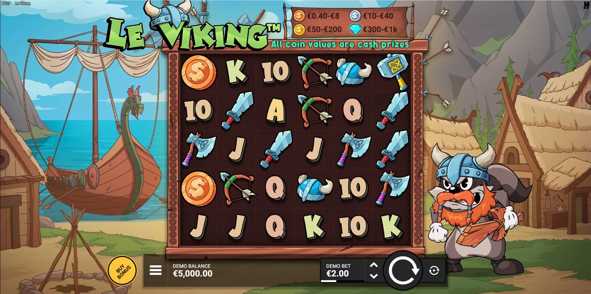 Le Viking slot game artwork