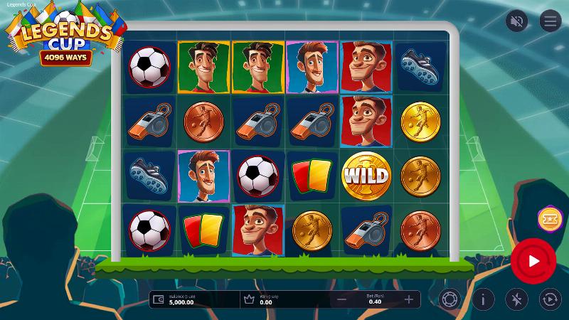 Legends Cup slot game artwork