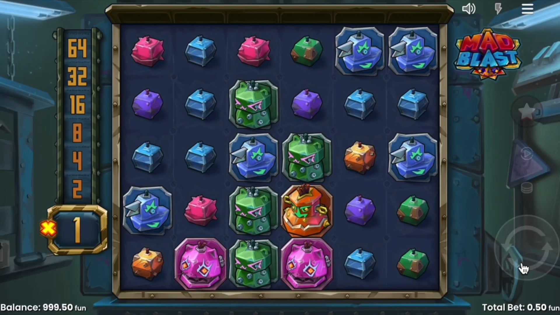 Mad Blast slot game artwork
