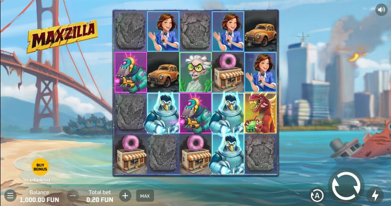 Maxzilla slot game artwork