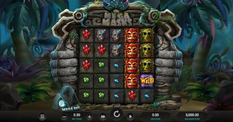 Mega Masks slot game artwork