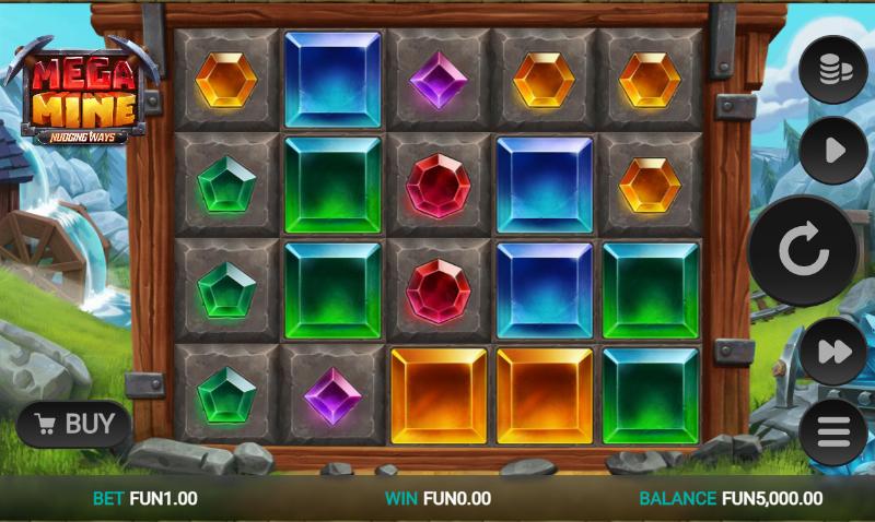 Mega Mine slot game artwork