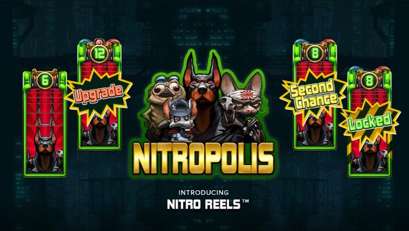 Nitropolis slot game artwork