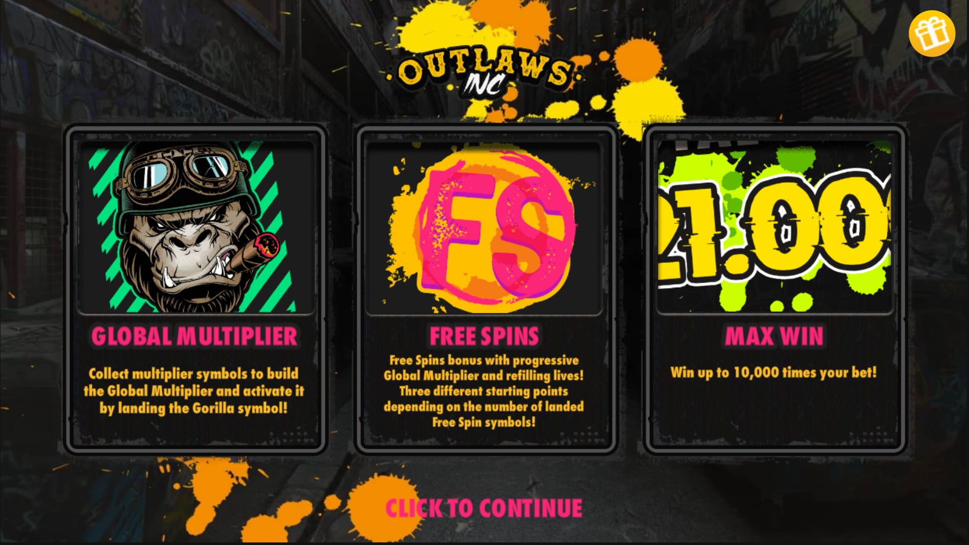 Outlaws Inc slot game artwork