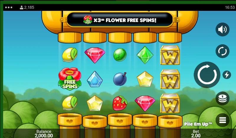 Pile Em Up slot game artwork