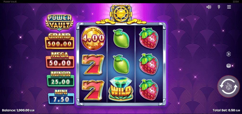 Power Vault slot game artwork