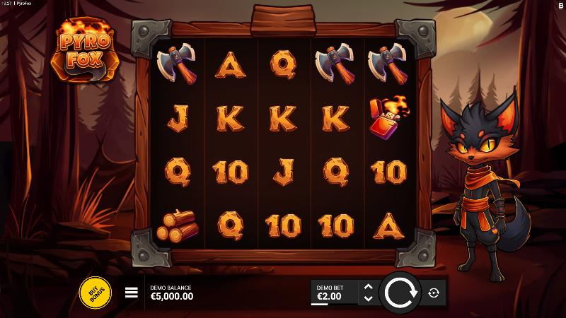 Pyrofox slot game artwork