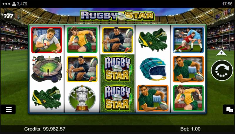 Rugby Star slot game artwork