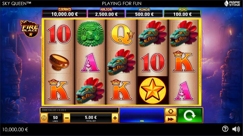 Sky Queen slot game artwork