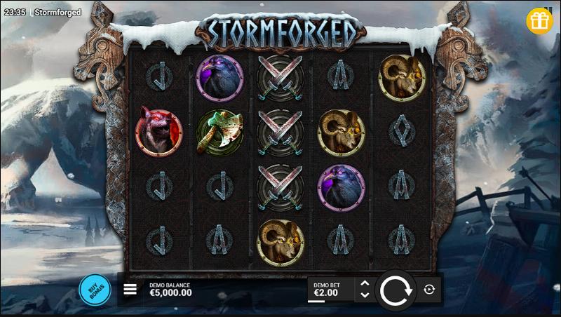 Stormforged slot game artwork