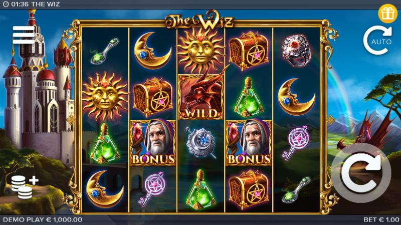 The Wiz slot game artwork