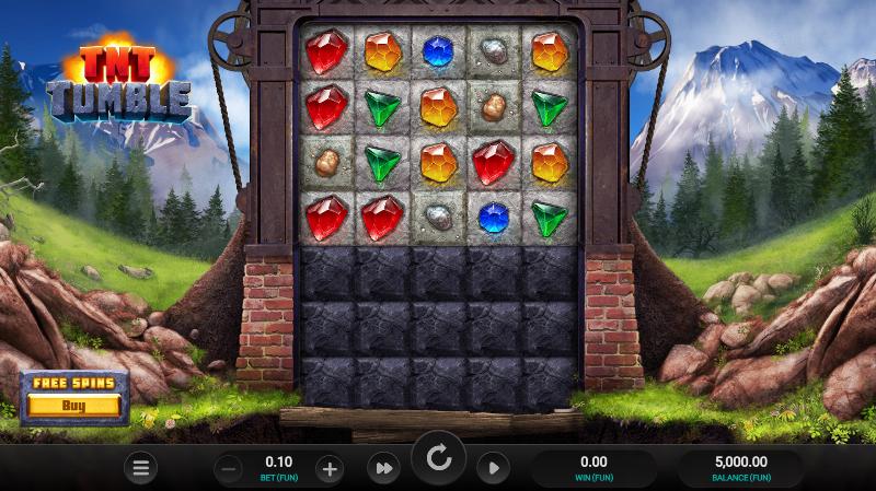 Tnt Tumble slot game artwork