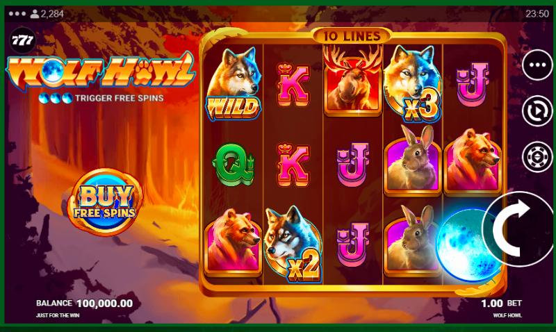 Wolf Howl slot game artwork