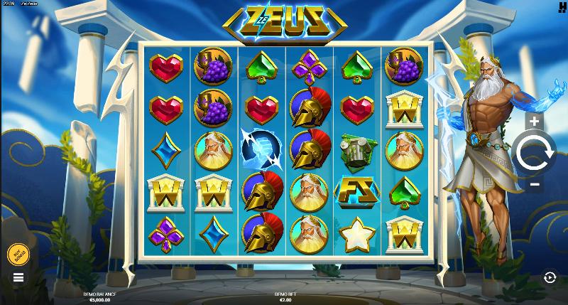 Ze Zeus slot game artwork